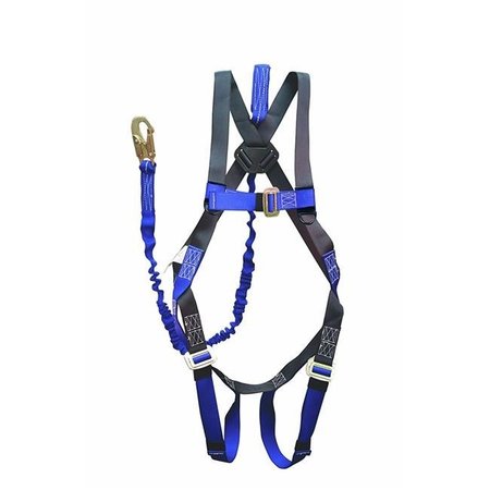 ELK RIVER Elk River 48113 CP Plus Harness Mating Buckle 1D Attached 6 ft. NoPac Lanyard - Small & Extra Large 48113